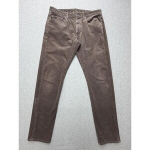 Bonobos Pants Mens 32x32 Brown Corduroy Athletic Fit Stretch 5 Pocket Chino
